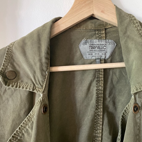 Zara Green Jacket Size Medium - Picture 4 of 6